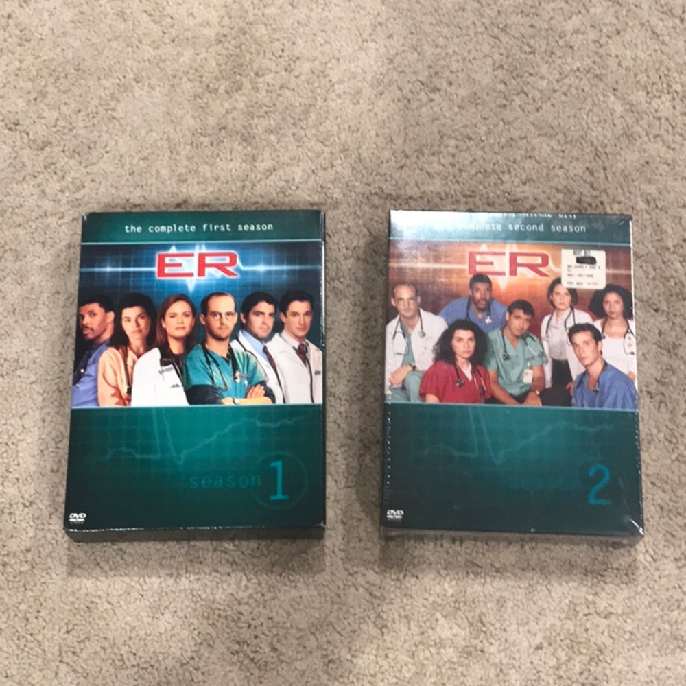 ER DVDs seasons 1 and 2